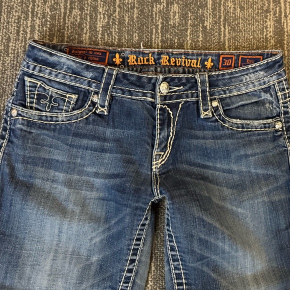 Women’s Rock Revival Eva Relaxed Boot Stretch Jeans 30 32 x 30 - Picture 3 of 7